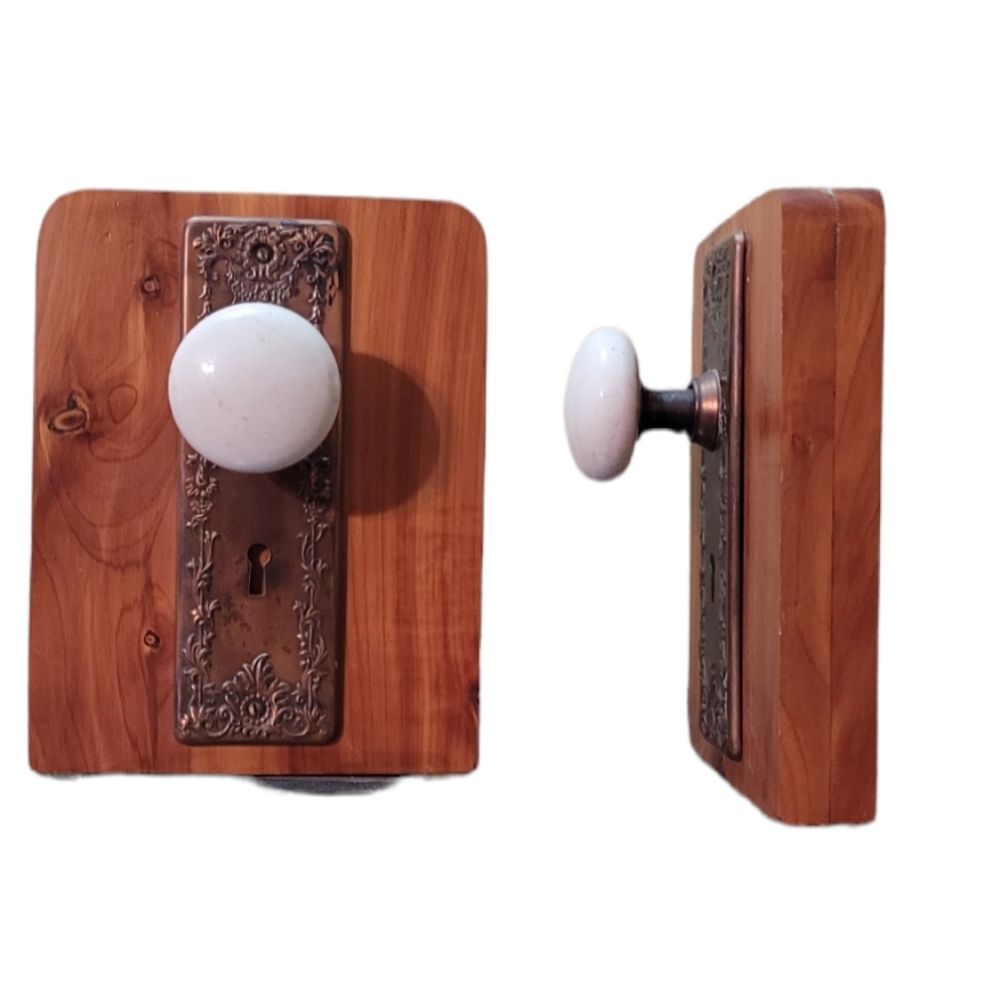 Vtg Porcelain Doorknob Bookends - Picture 2 of 16